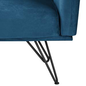 Schlafsofa Patan Samt - Marineblau