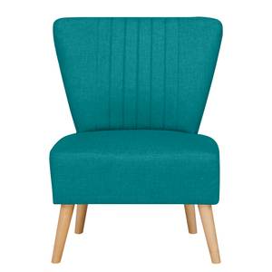 Fauteuil Volos Tissage à plat - Bleu pétrole