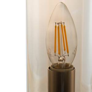 Lampe Bottle Verre / Fer - 1 ampoule - Couleur latte macchiato brillant