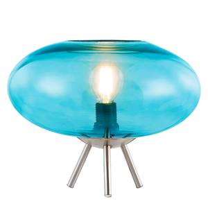 Tafellamp Lille glas/ijzer - 1 lichtbron - Hoogglans turquoise