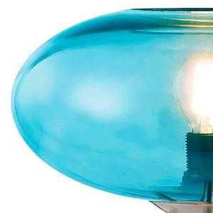 Lampe Lille Verre / Fer - 1 ampoule - Turquoise brillant