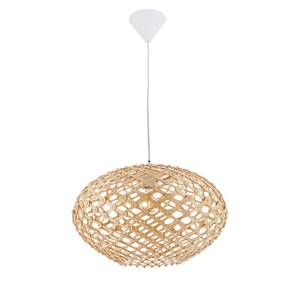 Hanglamp Padua deels massief eikenhout/ijzer - 1 lichtbron - 35 x 22 x 35 cm