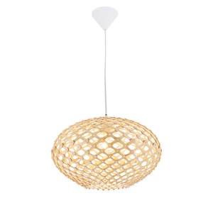 Hanglamp Padua deels massief eikenhout/ijzer - 1 lichtbron - 35 x 22 x 35 cm