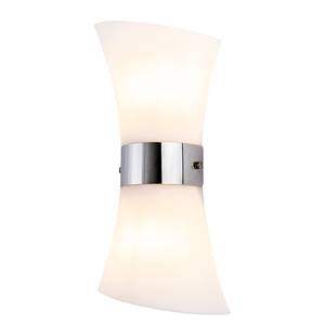 Wandlamp Austin glas/ijzer - 2 lichtbronnen - Wit