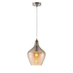 Hanglamp Paso glas/ijzer - 1 lichtbron - Champagnekleurig