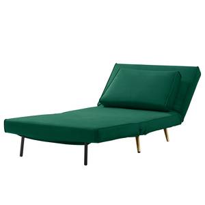 Fauteuil convertible Empoli Velours - Vert foncé