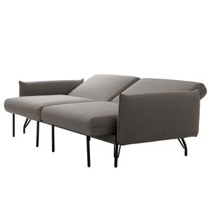 Canapé convertible Imperia Tissu structuré - Gris foncé