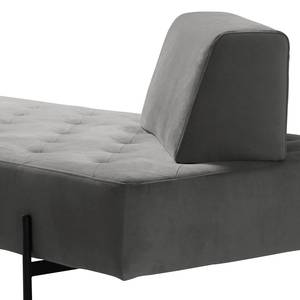Chaise relax Toulon Velours - Platine