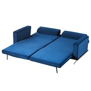 Canapé convertible Copperfield I Velours - Bleu foncé