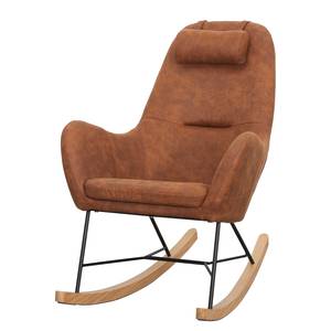 Rocking chair Harpster Aspect cuir vieilli
