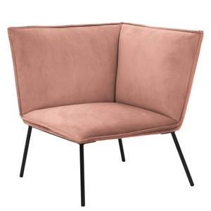 Fauteuil d'angle Dorado Velours - Rose vieilli