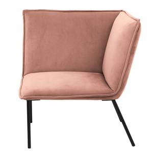 Fauteuil d'angle Dorado Velours - Rose vieilli