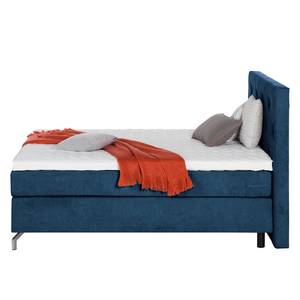 Lit boxspring Dogali Velours - Bleu foncé - 140 x 200cm