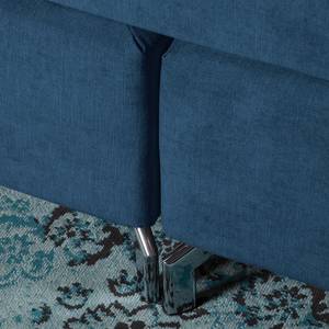 Letto boxspring Dogali Velour - Blu scuro - 140 x 200cm