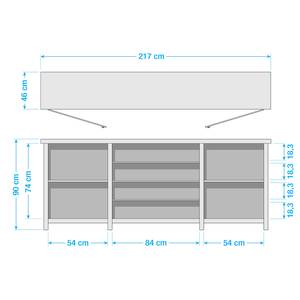 Dressoir Cancale V Gefolieerde spaanplaat