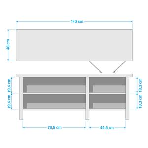 Lowboard Cancale III Spanplatte, foliert