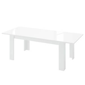 Eettafel Tricca (incl. verlengstuk) - hoogglans wit