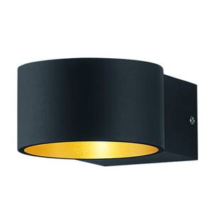 LED-wandlamp Lacapo ijzer - 1 lichtbron - Zwart