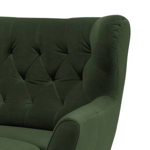 XXL-fauteuil Celaya fluweel - Donkergroen