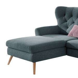 Ecksofa Celaya Microfaser - Taubengrau - Longchair davorstehend links