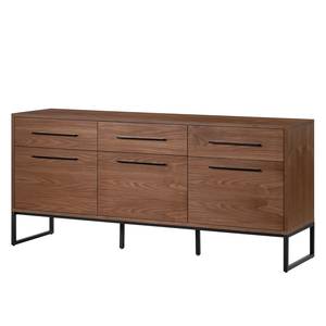 Sideboard Yanec Walnuss / Schwarz