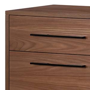 Dressoir Yanec walnotenhout/zwart