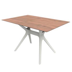 Table Vela II Imitation chêne / Blanc - 120 x 80 cm