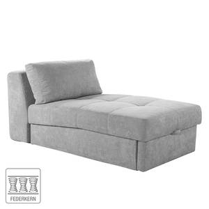 Chaise longue Teapa Microvezel - Lichtgrijs