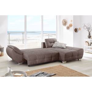 Ecksofa Arcelia Microfaser - Nougat