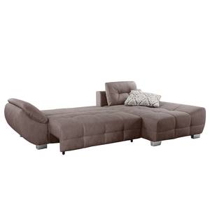 Ecksofa Arcelia Microfaser - Nougat