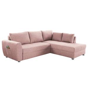 Ecksofa Camargo Strukturstoff - Altrosa