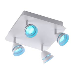 LED-plafondlamp Gemini ijzer - wit