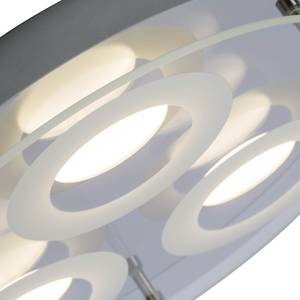 LED-Deckenleuchte Charon Milchglas / Aluminium - Silber
