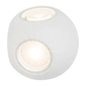 LED-Aussen-Wandleuchte Gus Glas / Aluminium - Weiß