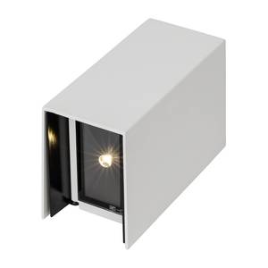 LED-Aussen-Wandleuchte Adapt Glas / Aluminium - Weiß