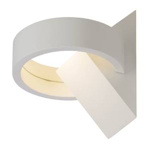 LED-Wandleuchte Yul Glas / Aluminium - Weiß
