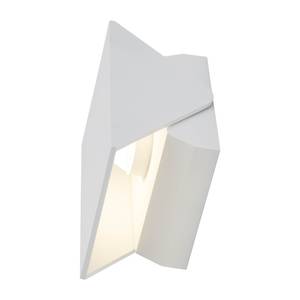 LED-Wandleuchte Quillan Glas / Aluminium - Weiß