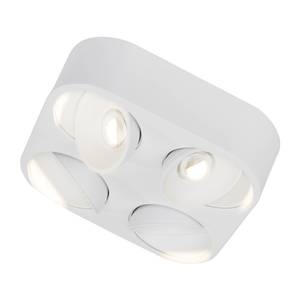 LED-Wandleuchte Leca Aluminium - Weiß