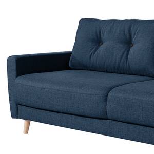 3-Sitzer Sofa SOLA Webstoff Luba: Jeansblau - Ohne Schlaffunktion