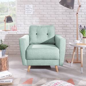 Fauteuil SOLA Tissu - Tissu Luba: Gris menthe