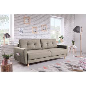 3-Sitzer Sofa SOLA Webstoff Luba: Cappuccino - Ohne Schlaffunktion