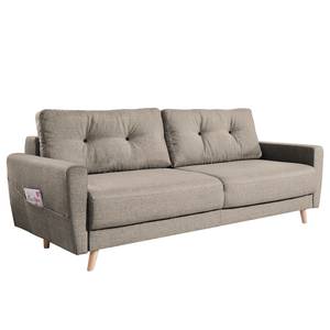 3-Sitzer Sofa SOLA Webstoff Luba: Cappuccino - Ohne Schlaffunktion