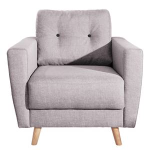 Fauteuil SOLA geweven stof - Geweven stof Luba: Lichtpink