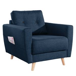 Fauteuil SOLA Tissu - Tissu Luba: Bleu jean