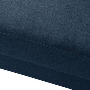 Canapé d'angle Sola II Tissu - Tissu Luba: Bleu jean - Méridienne longue à gauche (vue de face) - Sans fonction couchage