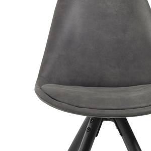 Chaises capitonnées Ralf ll (lot de 4) Graphite