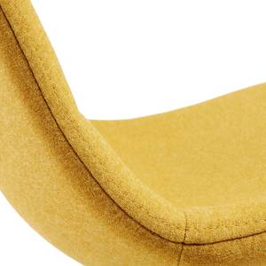 Chaise de bar Nolite (lot de 2) Tissu / Acier - jaune moutarde / Beige - Jaune moutarde