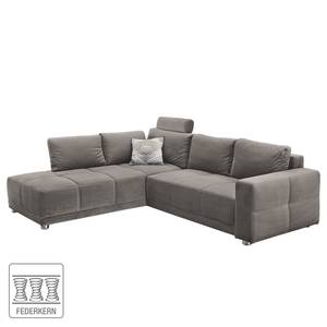 Ecksofa Nango II Samt - Taupe