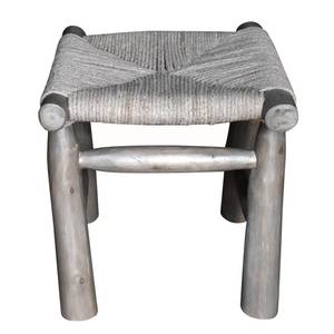 Tabouret Hopen eucalyptus massif - Gris