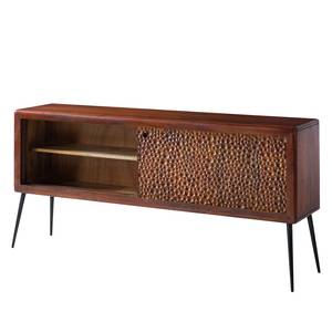 Sideboard Chingo Massivholz Mango / Eisen - Braun / Schwarz